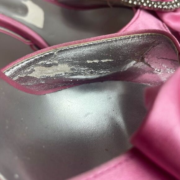 Jinny Kim Pink Satin D'Orsay Pumps 39.5 - Picture 10 of 16